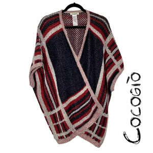 Cocogio Anthropologie Made in Italy  Poncho Sweater